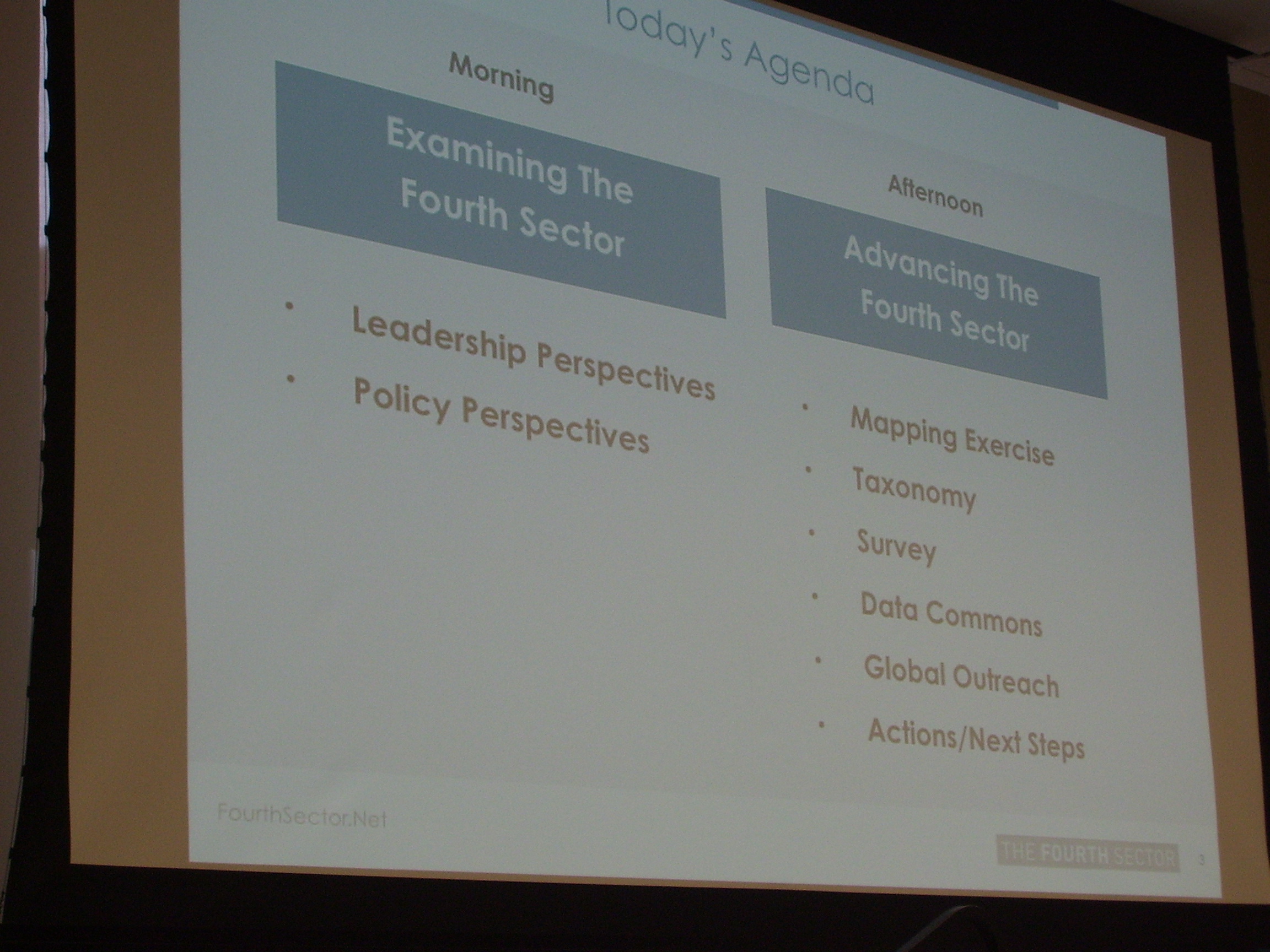 GWO gathering builds knowledge, support for “fourth sector” businesses combining profit, social benefits; sector seen as growing at twice rate of profit-only entities