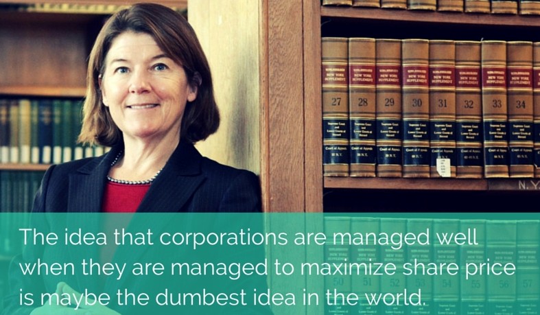 BOOK: The “myth” of shareholder primacy stands at the brink of intellectual failure, Stout writes
